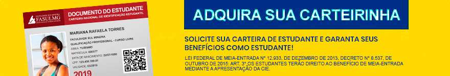 Adquira já sua Carteirinha de Estudante